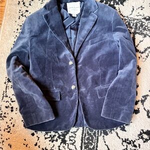 Janie and Jack Velvet Navy Blazer